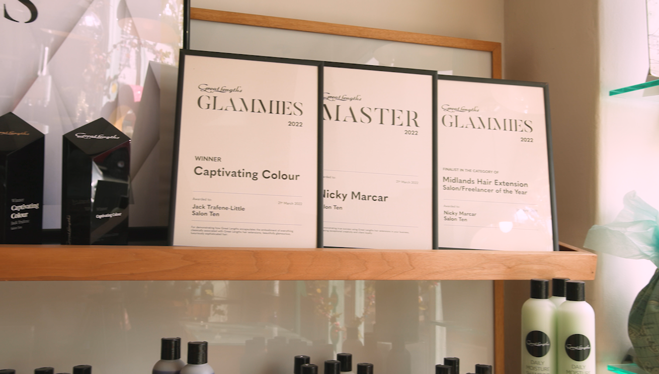 Great Lengths Glammies awards in the salon